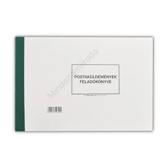 Postaküldemények feladókönyve A4, fekvő 150 lapos C.7976-12/UJ
