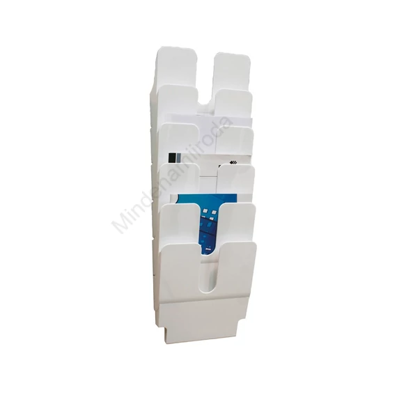 Prospektustartó A4, Durable Flexiplus 6 db/csomag, fehér