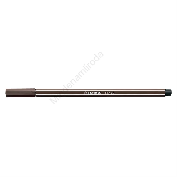Rostirón, filctoll 1mm, M STABILO Pen 68 kávébarna