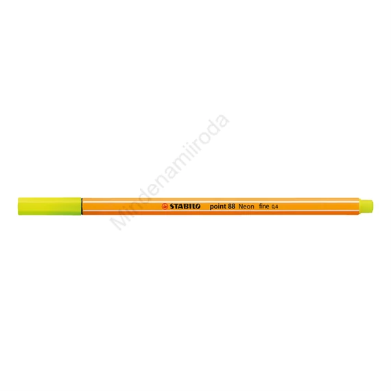 Rostirón, tűfilc 0,4mm, STABILO Point 88 neon sárga