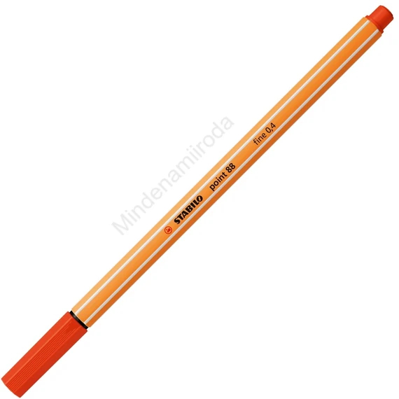Rostirón, tűfilc 0,4mm, STABILO Point 88 piros