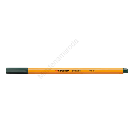 Rostirón, tűfilc 0,4mm, STABILO Point 88 sötétzöld