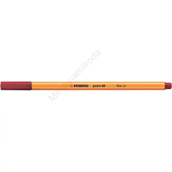 Rostirón, tűfilc 0,4mm, STABILO Point 88 karmazsinvörös