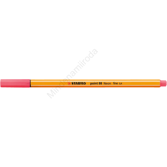 Rostirón, tűfilc 0,4mm, STABILO Point 88 neon piros