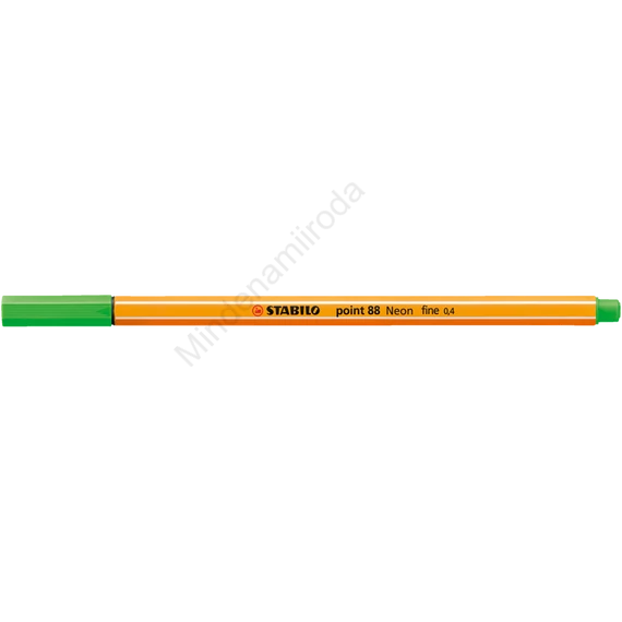 Rostirón, tűfilc 0,4mm, STABILO Point 88 neon zöld