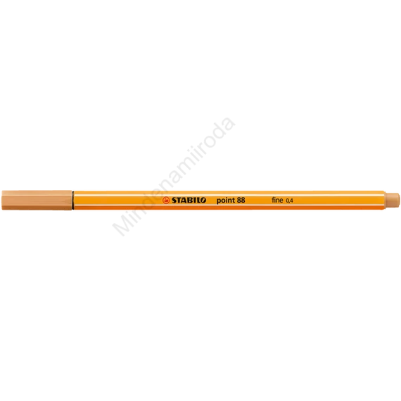 Rostirón, tűfilc 0,4mm, STABILO Point 88 okkersárga
