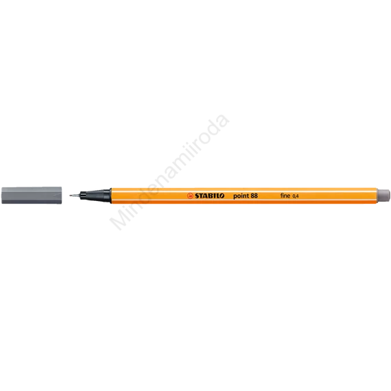 Rostirón, tűfilc 0,4mm, STABILO Point 88 sötétszürke
