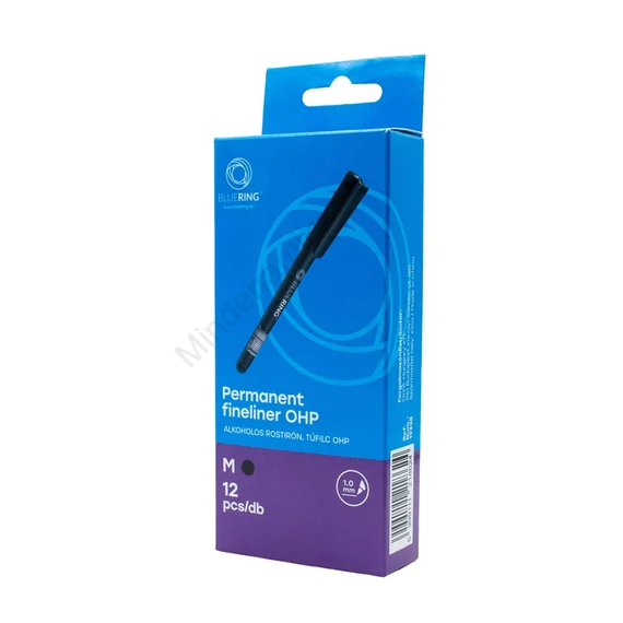 Rostirón, tűfilc alkoholos 1mm, OHP Bluering® M fekete