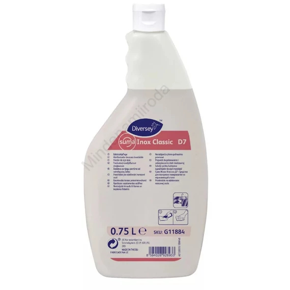 Rozsdamentes acélápolószer 750 ml Suma Inox Classic D7