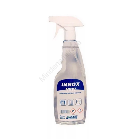 Rozsdamentes acélápolószer szórófejes 500 ml Innox New