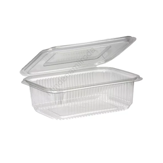 Salátás tál egybefedeles PET 1000 ml 100 db/csomag