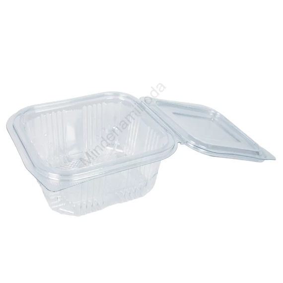 Salátás tál egybefedeles PET 375 ml 100 db/csomag