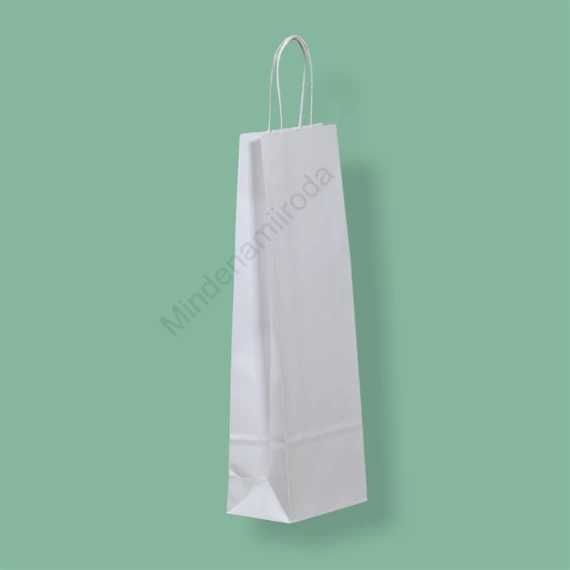 Sodrottfüles papír italtáska 140x80x390mm fehér