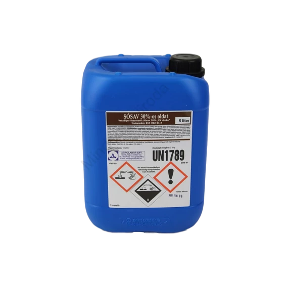 Sósav ipari 30 %-os 5 liter