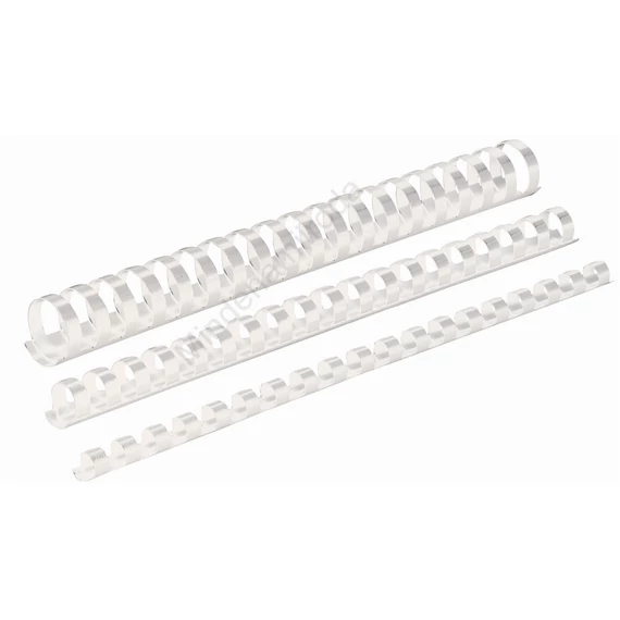 Spirál műanyag, 22mm, 151-180lap, 50 db/doboz, Fellowes® fehér