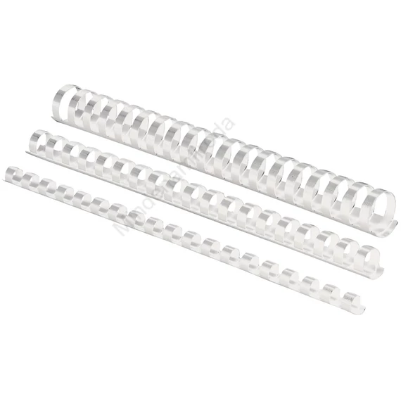 Spirál, műanyag, 45mm, 341-410lap, 50 db/doboz, Fellowes® fehér