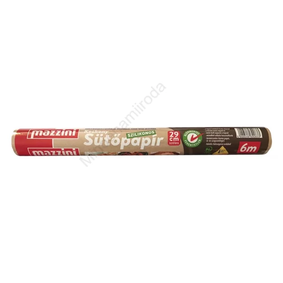 Sütőpapír szilikonos keskeny 29 cm x 6 m Mazzini