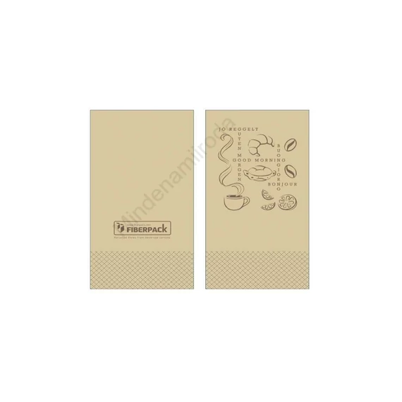 Szalvéta 2 rétegű 1/8 hajtás lapméret: 33 x 33 cm 50 db/csomag Jó reggelt! Lucart Econatural _82100300