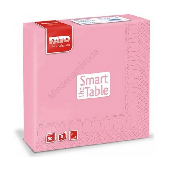 Szalvéta 2 rétegű 33 x 33 cm 50 lap/cs Fato Smart Table rózsaszín_82621500