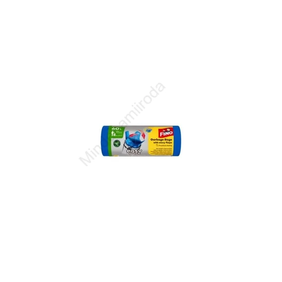 Szemeteszsák köthető füles 60 literes 20 db/tekercs Easy Pack Fino kék