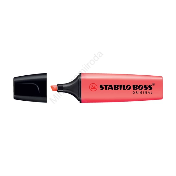 Szövegkiemelő 2-5mm, vágott hegyű, STABILO Boss original piros
