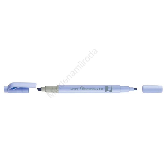 Szövegkiemelő kétvégű 1/3,5mm, vágott és kúphegyű, Pentel pasztell világoskék