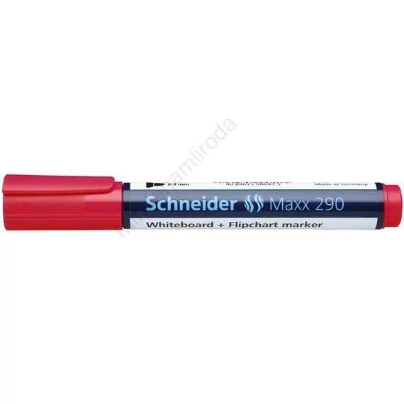 Tábla- és flipchart marker 2-3mm, kerek végű Schneider Maxx 290 piros
