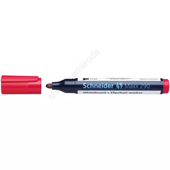 Tábla- és flipchart marker 2-3mm, kerek végű Schneider Maxx 290 piros