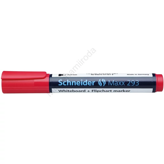 Tábla- és flipchart marker 2-5mm, vágott végű Schneider Maxx 293 piros