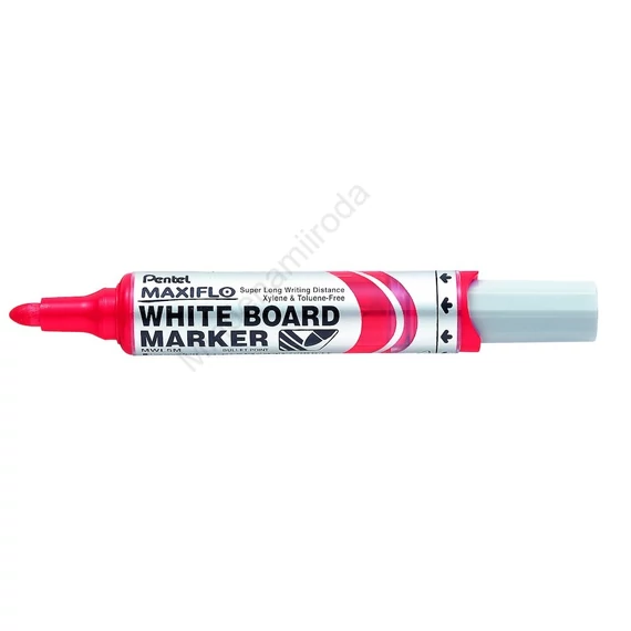 Táblamarker 2,5mm, kerek hegyű, Pentel Maxiflo piros
