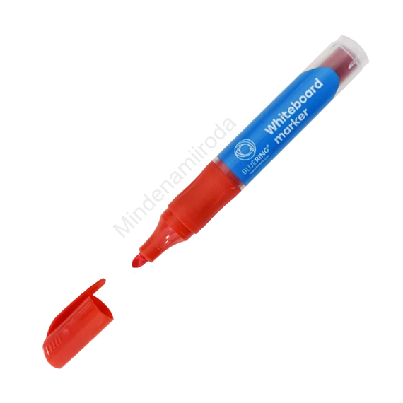 Táblamarker 3mm, kerek, cserélhető betétes, Bluering piros