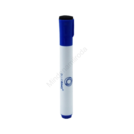 Táblamarker 3mm, mágneses, táblatörlővel multifunkciós Bluering® kék