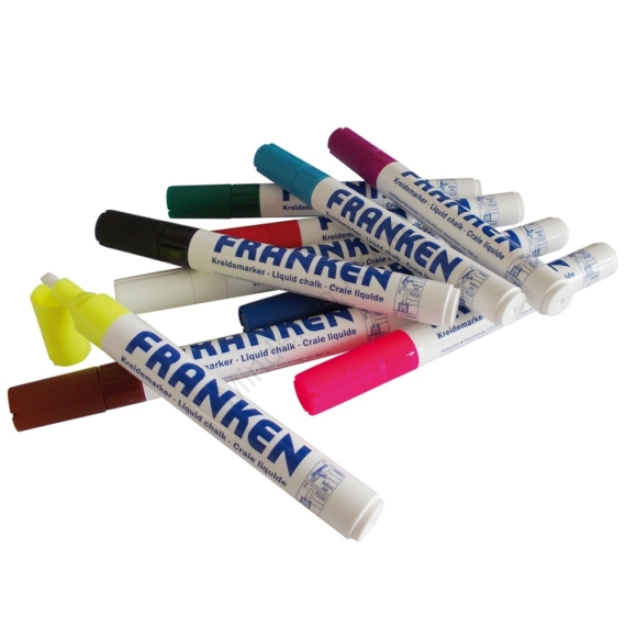 Üvegtábla marker 2-5mm 10 db/csom Franken vegyes színek