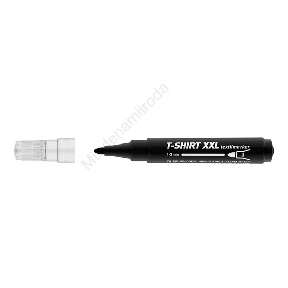 Textilmarker 1-3 mm kerek ICO T-SHIRT XXL fekete