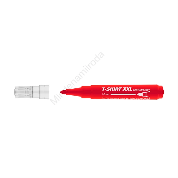 Textilmarker 1-3 mm kerek ICO T-SHIRT XXL piros