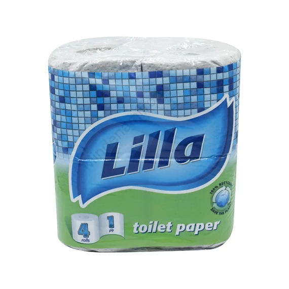 Toalettpapír 1 rétegű kistekercses 4 tekercs/csomag Lilla