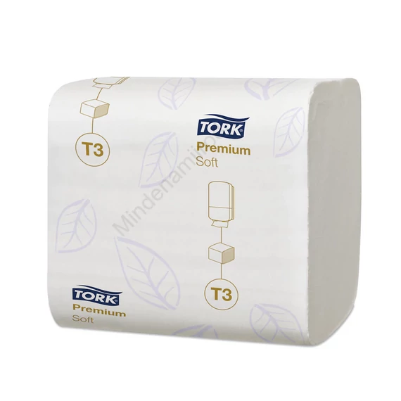 Toalettpapír 2 rétegű hajtogatott 100% cellulóz 252 lap/csomag 30 csomag/karton T3 Soft Folded Tork_114273 hófehér