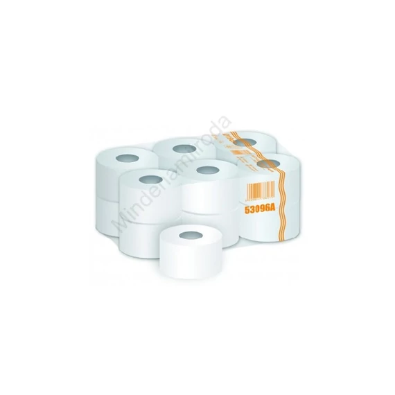 Toalettpapír 2 rétegű közületi átmérő: 19 cm 100 % cellulóz 125 m/tekercs 12 tekercs/karton Peppy_53096A