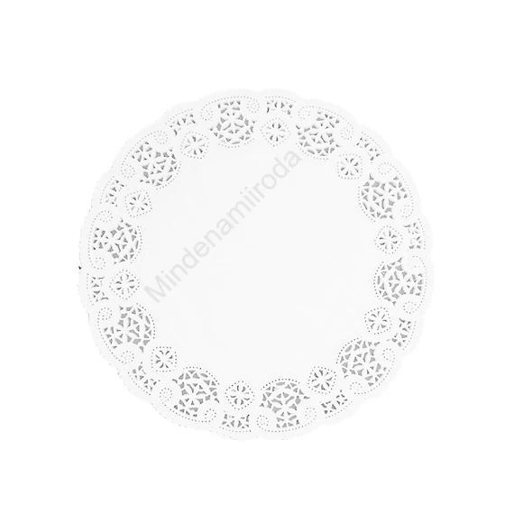 Tortacsipke kerek átmérő: 28 cm 100 db/csomag fehér