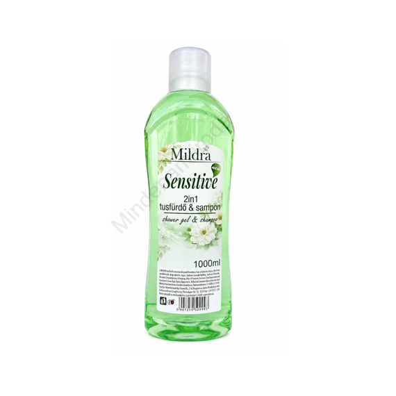 Tusfürdő és sampon 1 liter Mildra Sensitive
