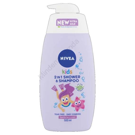 Tusfürdő és sampon 500 ml Nivea kids lány