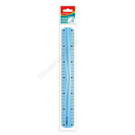 Vonalzó 30 cm, flexibilis Keyroad vegyes színek