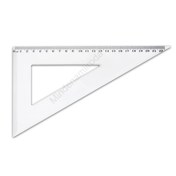 Vonalzó háromszög 60° 22,5cm, műanyag Antilop
