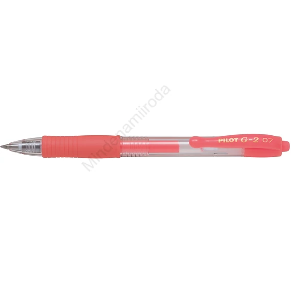 Zseléstoll 0,7mm, nyomógombos Pilot G-2, írásszín neon piros
