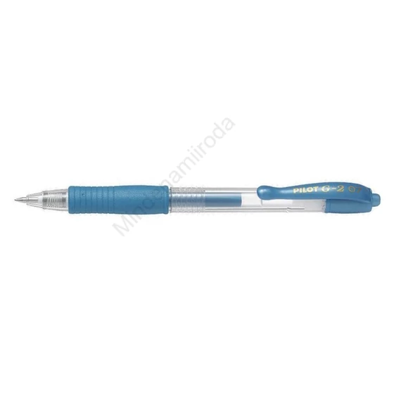 Zseléstoll 0,7mm, nyomógombos Pilot G-2, írásszín metálkék