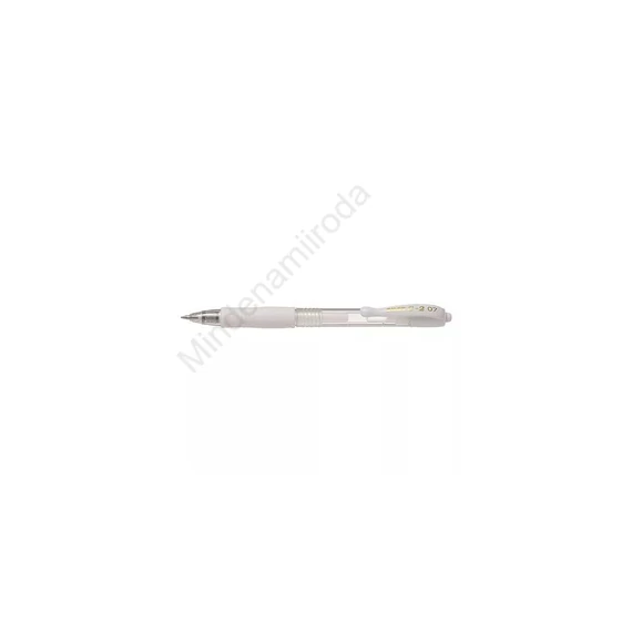 Zseléstoll 0,7mm, nyomógombos Pilot G-2, írásszín pasztell fehér