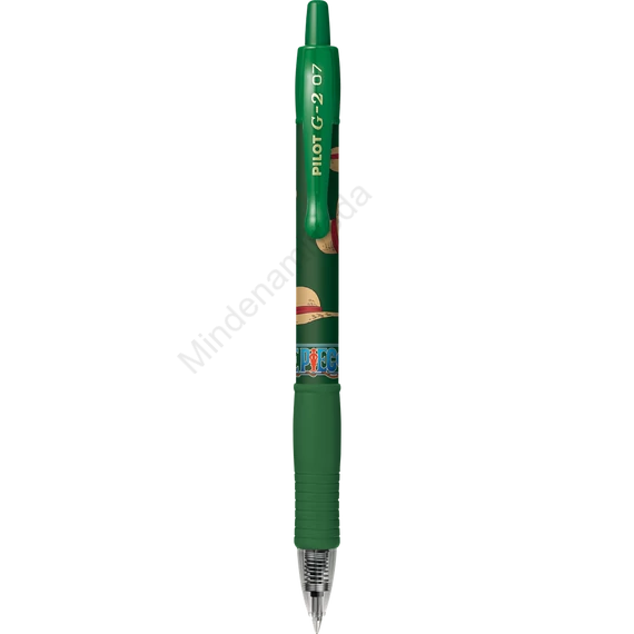 Zseléstoll 0,7mm, nyomógombos Pilot G-2 One Piece, írásszín zöld
