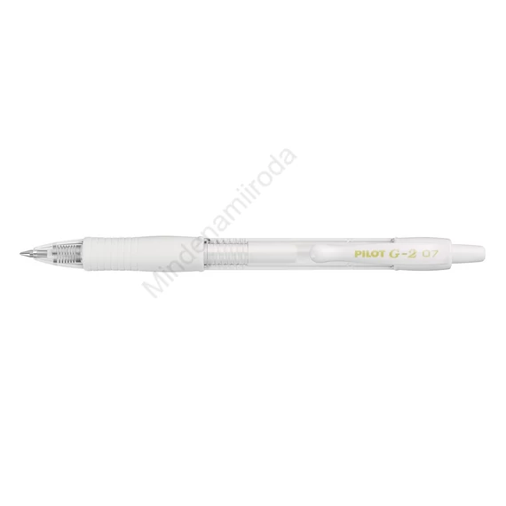 Zseléstoll 0,7mm, nyomógombos Pilot G-2, írásszín pasztell fehér