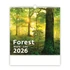 Falinaptár képes 300 x 300 mm, fehér lapokkal Forest Dayliner 2027.
