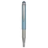 Golyóstoll metál világoskék test, Zebra Stylus Telescopic, írásszín kék